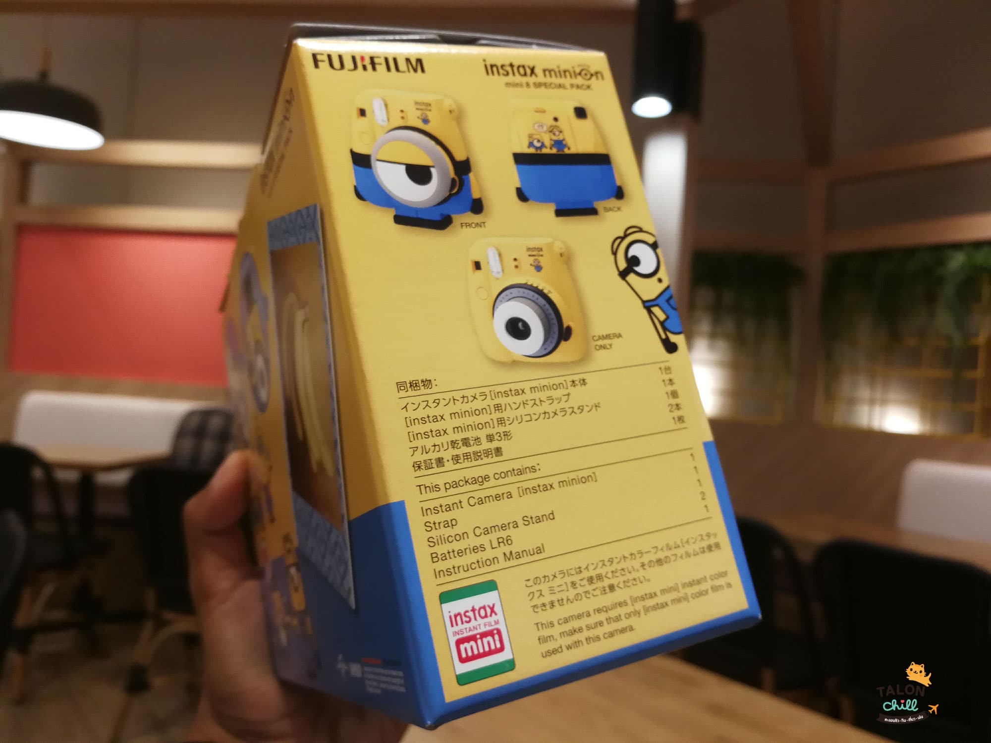 [แกะกล่องรีวิว] กล้องโพลารอยด์ลายมินเนี่ยน (Minion Instax mini 8 Instant Film Camera)
